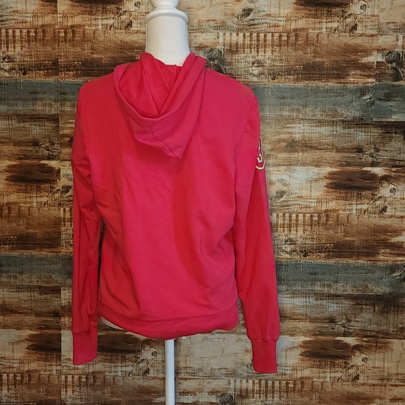 U.S. Polo Assn. Pink neon green zip up hoodie  XXL - Picture 3 of 7